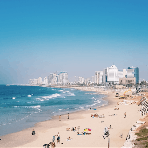 Feel the refreshing spirit of the sea from the beach – just a short stroll away