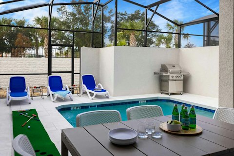 Cool off in the pool between long alfresco lunches