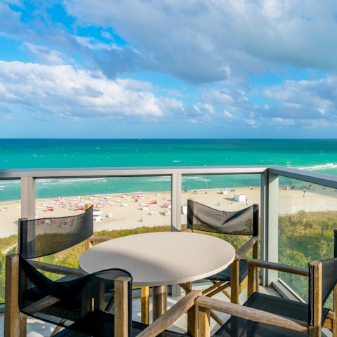 Dine alfresco with views over South Beach