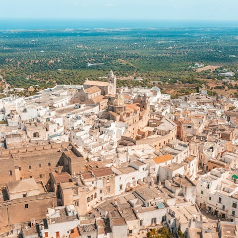 Spend the day in Ostuni, twenty minutes by car