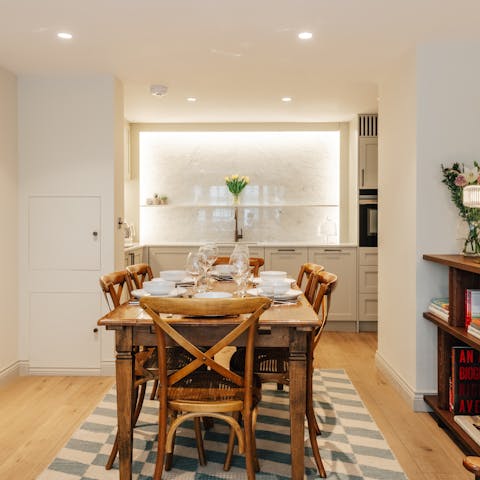 Savour cosy evenings at home or wander to a local restaurant