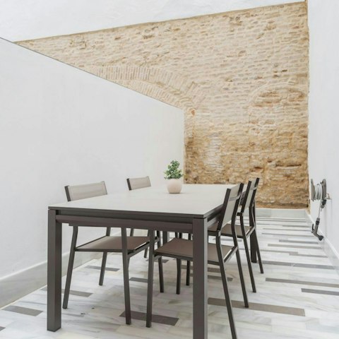 Enjoy an alfresco meal in the privacy of your own terrace