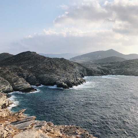 Stay in the picturesque village of Naoussa, Paros