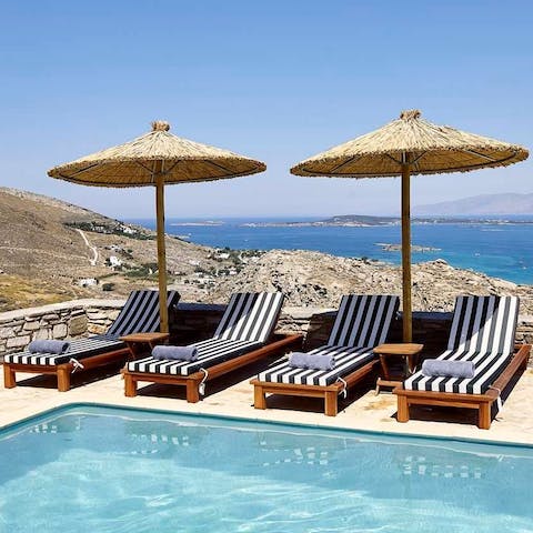 Soak up some vitamin D on the day beds