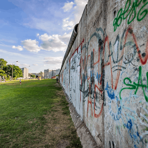 Visit the Berlin Wall Memorial, reachable by car or public transport