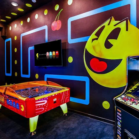 Enjoy light hearted family fun and competition in the games room