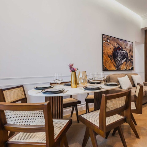 Get together for a family breakfast before exploring