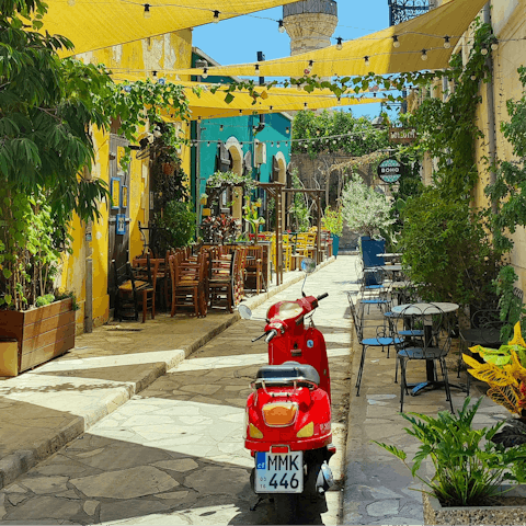 Explore the resort town of Limassol – a six-minute drive away