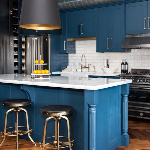 Gather around the kitchen island and tuck into some homemade treats