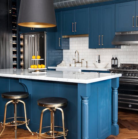 Gather around the kitchen island and tuck into some homemade treats