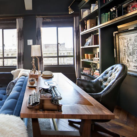 Get down to some work in the home study area