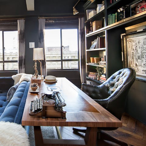 Get down to some work in the home study area