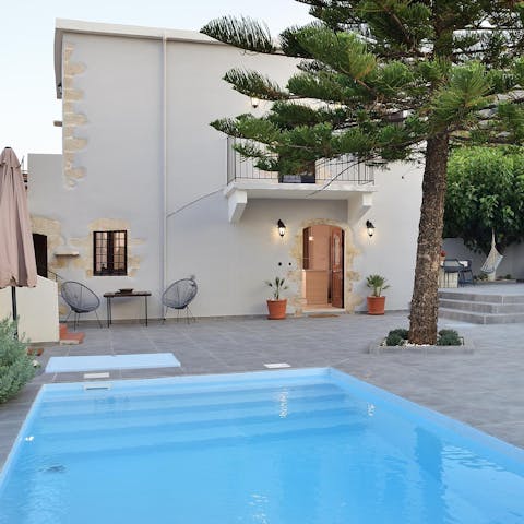 Cool off from the sunshine with a dip in the pool