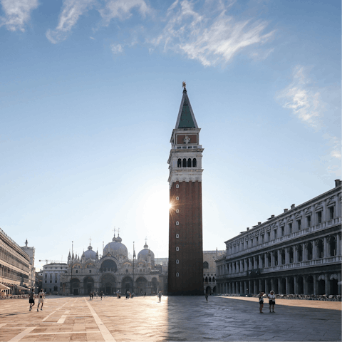 Stroll to St Mark’s Square in under 15 minutes