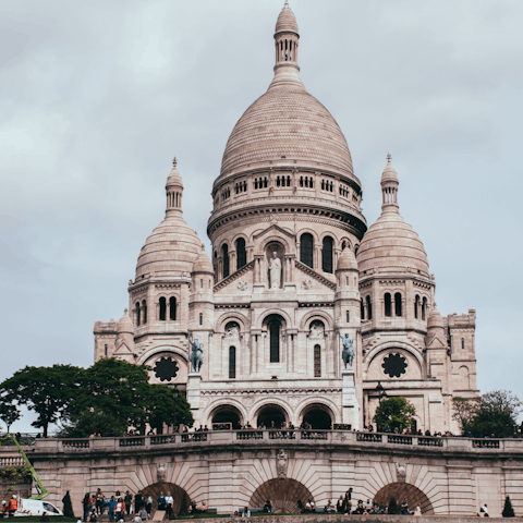Visit the iconic Sacré-Cœur Basilica – it's within walking distance