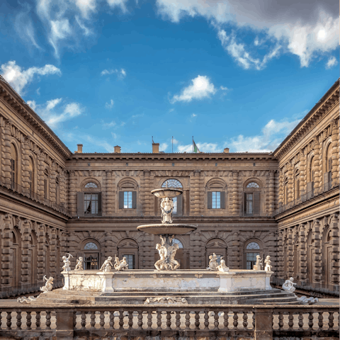 Take a stroll over the River Arno to Palazzo Pitti