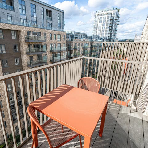 Pad out to the balcony for sunset tipples