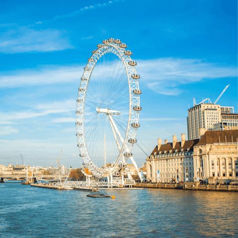 Take the Tube from Colindale to Waterloo to see the London Eye