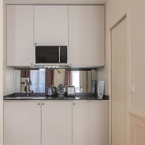 Fire up the coffee pod machine to kickstart your day
