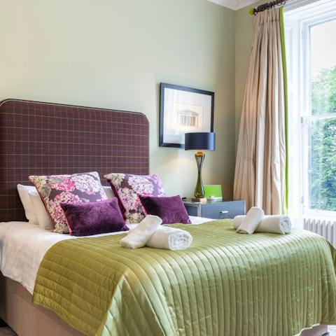 Wake up to castle views in the main bedroom every morning