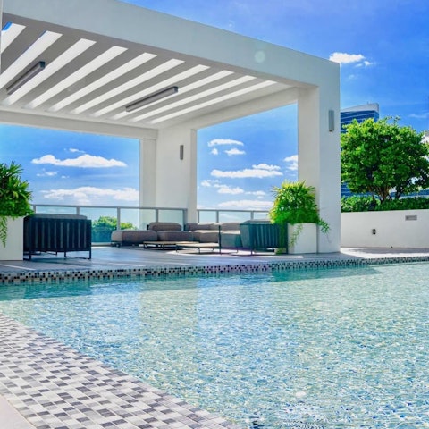 Soak up the sun or splash around in the pool