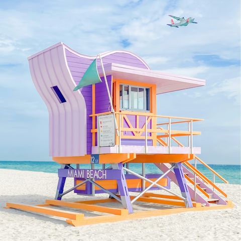 Spend the day at South Beach, just eight minutes away