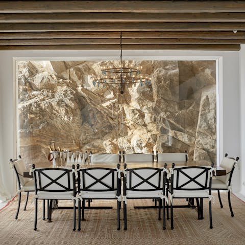 This home makes a feature of the natural landscape