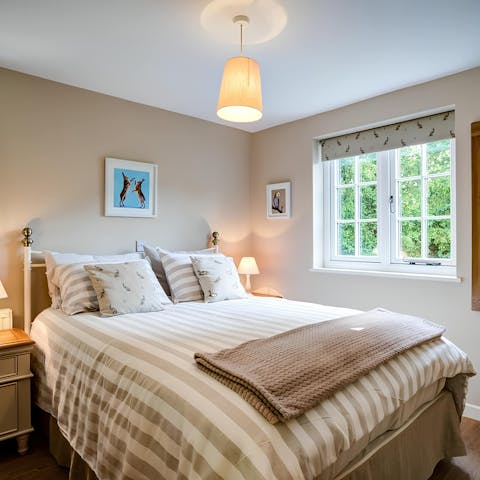 Wake up to the sound of birdsong and the millstream