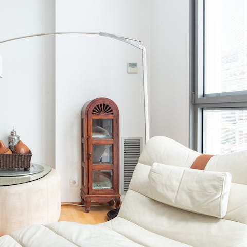 Sink into the leather lounger after a day of walking the city