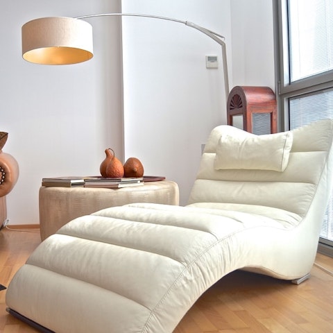 Sink into the leather lounger after a day of walking the city