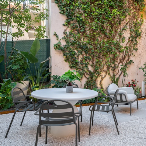 Pad out into the garden with your morning coffee