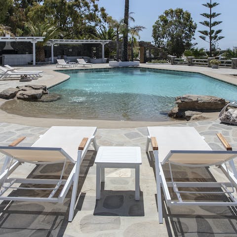 Make poolside lounging your only firm plan for the day