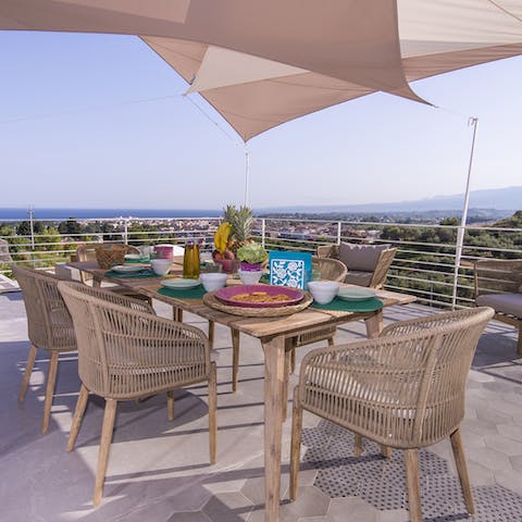 Dine outside at every opportunity