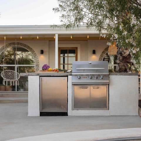 Fire up the grill and prepare a feast in the open air