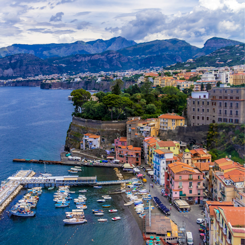 Take a day trip to Sorrento, twenty-seven minutes away by car