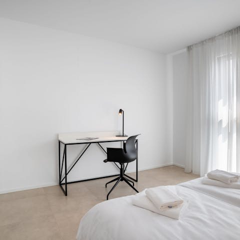 Catch up on remote work from Switzerland at this tranquil desk space