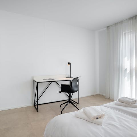 Catch up on remote work from Switzerland at this tranquil desk space