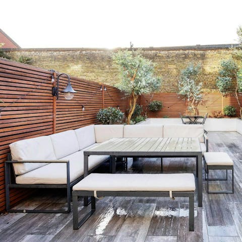 Fire up the barbecue and enjoy an alfresco feast in the garden