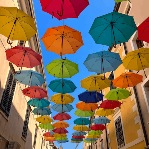 Explore the picturesque town of Novigrad, a five-minute drive away