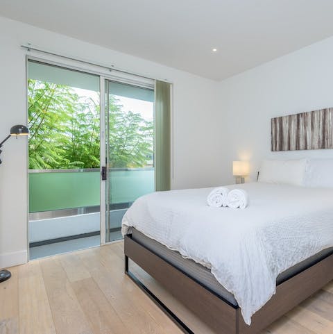 Wake up and step out onto your balcony