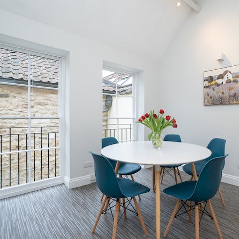 Enjoy plenty of light as you sip on your morning brew