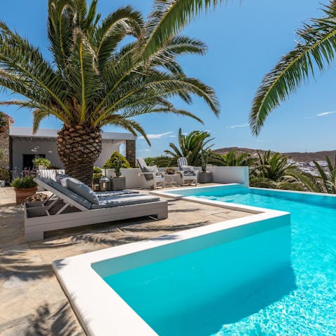 While away sublime summer days in the sparkling pool