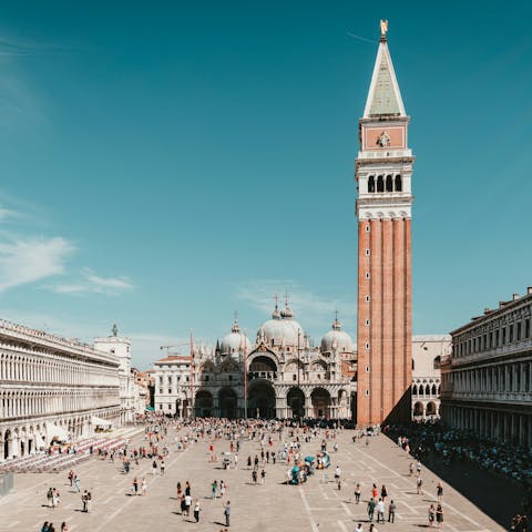Stroll to Piazza San Marco and marvel at the impressive architecture