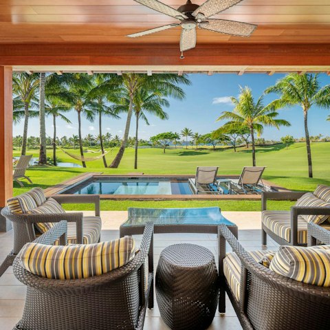 Sip lemonade in the shade by the plunge pool