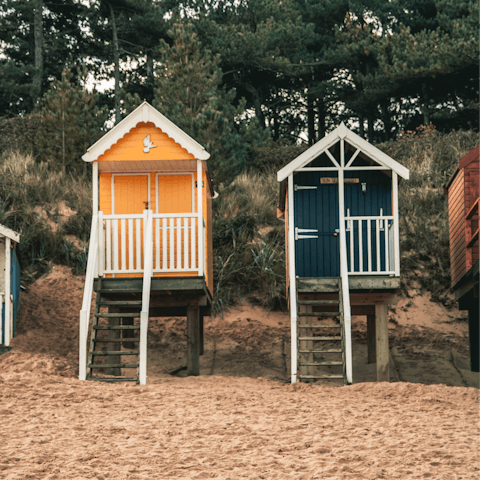Make a beeline for Wells Next The Sea Beach, twenty-five minutes away on foot