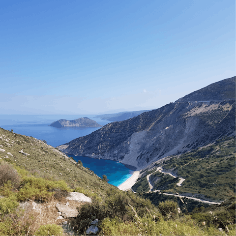 Explore the stunning coastlines of Kefalonia
