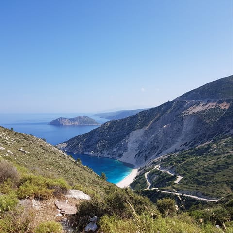 Explore the stunning coastlines of Kefalonia