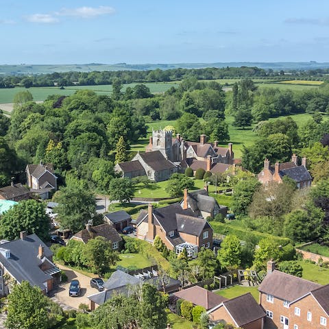 Immerse yourself in village life from this home in Wilcot