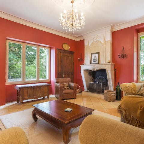 Stay in a stunning former winemaking chateau, filled with beautiful original features