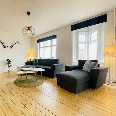 Reflect on the day's events as you sit back and relax in the living space